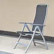 QMNUZCFD Aluminium Folding Chair with Adjustable Backrest 200 kg Capacity for Indoor and Outdoor Home Office Camping Kitchen Dining Room Wedding Party