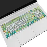 Cute Keyboard Cover for 15.6 inches HP ProBook 450 G8 G9 G10 / ProBook 455 G8 G9 G10 /ProBook 650 G8/HP Zbook Power G8 G9, Silicone Keyboard Skin, US Layout (Cute Flowers)