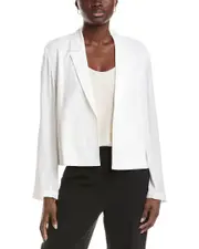 EILEEN FISHER Silk Blazer White