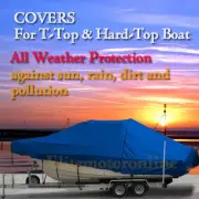 Boston Whaler 210 Outrage CC T-Top Hard-Top Fishing Storage Boat Cover Blue