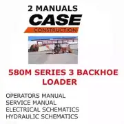 CASE 580M SERIES 3 BACKHOE LOADER MANUAL OPERATORS REPAIR SERVICE SHOP PDF