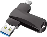 Niowoaf USB C Flash Drive 512GB Memory Stick 2 in 1 512GB Waterproof USB Stick USB 3.0 & Type C Jump Drive USB-C for Mobile Phone Android PC Tablet Laptop