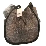 Aimee kestenberg Large Hobo Leather Handbag Snake Drawstring Snap NWT Dustbag