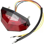 Motorcycle Tail Light Universal Stop Brake Lamp Blinker Signal Indicator(Red)