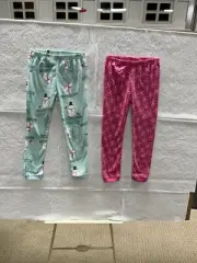 Two Pair NEW Carter’s Flannel Pajama Bottoms Girls 4T