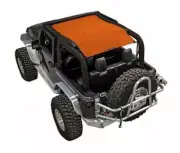 SpiderWebShade Mesh Bikini Top-Orange, for Jeep JK 2dr.; SWS-SHDTOP-01-JK2D-ORG
