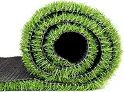 Artificial Lawn 1x18m, Green Artificial Grass Rug Grass Carpet Rug, Realistic High-Density Durable Fake Grass Deluxe Artificial Turf, for Dogs, Patio, Balcony, Garden