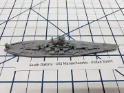 Battleship - Massachusetts - US Navy - Wargaming - Axis and Allies - Naval Minia