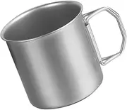 TOGEVAL Portable Folding Stainless Steel Camping Cup Collapsible Outdoor Drinking Mug for Hiking Travel and Picnics Durable Lightweight and Easy to Clean for Outdoor