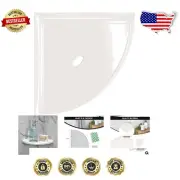 Metro Flatback 8" Corner Shower Shelf - Durable Retrofit Organizer for Bathrooms