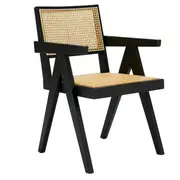 [James Lane] Azul Accent Chair Black and Rattan