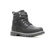 Wolverine Floorhand Waterproof Steel-Toe 6" Work Boot Black Size 8.5 NWT W10694