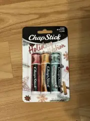 Chapstick Holiday Collection Cinnamon, Caramel Crème & Cocoa 3-Pack New