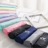 在飛比找momo購物網優惠-【LEBON】輕小迷你黑膠UV摺疊傘迷你五折雨傘(摺疊 晴雨