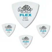 Dunlop Tortex Flex Triangle 1.0 mm Blue Guitar Picks - 4 picks