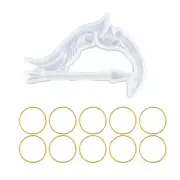 Bow and for Arrow Resin Epoxy Resin Casting Silicone Mold with 10 Rubber Band