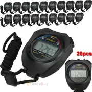 20X Waterproof Digital Handheld Sports Stopwatch Stop Watch Timer Alarm Counter