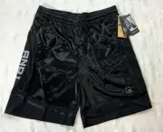 AND1 Mens Size Medium Shiny Black *Clutch Shooter* Performance BASKETBALL SHORTS