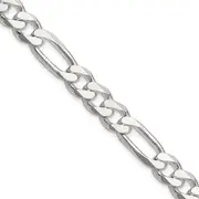 16 Inch Sterling Silver 8mm Figaro Chain