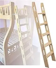 5 Step Bunk Bed Ladder/Replacement Ladder, Universal Space Saving RV Ladder, Wooden Inclined Ladder for Indoor Loft Bed, Wide Steps with Handrails, Load 180 Kg/400 Lbs