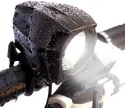 Bright Eyes FULLY WATERPROOF 1600 lumen Rechargeable Mountain Road Bike Headlight 6400mAh battery (NOW 5+ HOURS on Bright Beam). Comes w/ FREE DIFFUSER LENS and FREE TAILLIGHT