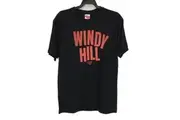 AFL Essendon Bombers 'Windy Hill' Black Text Graphic Tee Youth Size Medium NEW