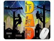 Dad Lineman Computer Non Slip Custom Mouse Pad Handmade