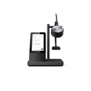 Yealink WH66 Mono Teams Edition DECT Wirelss Headset With 4' Touch Screen, Busylight On Headset, Leather Ear Cushions, 1 x USB3.0, 2 x USB2.0 Ports