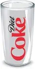 Coca-Cola - Diet Coke Insulated Tumbler with Wrap, 24oz, Clear
