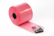 10" X 750' 4 Mil Pink Anti-Static Poly Tubing - Laddawn 12515