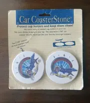 Car Coaster Stone - Blue Angels - 2 Piece Cupholder Inserts