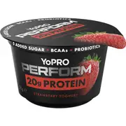 YoPRO Perform High Protein Yoghurt No Added Sugar Strawberry 175g