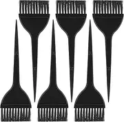 Hair Color Brush, 6 Pcs Hair Dye Brush Kit Hairs Dye Applicator Brushes Color Brushes for Women Men Barber Salon Use Home DIY Dyeing (Black)