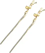ARTSEWPLY Geometric Mirror Irregular Metal Hairpin Flyaway Hair Stick Hairpins Large