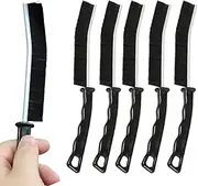 Huvqianu Crevice Cleaning Tool | Bathroom Cleaner - Hard Bristles Ergonomic Crevice Brush for Oven Window Vent Bathtub Stove Home Sink Refrigerator Cleaning