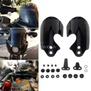 Black Handguards Kit For Harley Fat Boy FLSTF 2012-2017 Slim FLS 2012-2016 FXSB