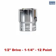 Kincrome K2902 - Socket 1/2" Drive 1-1/4" Mirror Polish