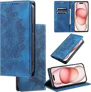 Compatible with OnePlus Nord N10 5G Wallet Cover,(PU Leather+TPU Shell) Card Slots Holder Kickstand Magnetic Closure Phone Case Blue