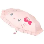 [Universal Studio] Hello Kitty Folding umbrella for both rain and shine, pink