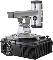 Projector Bracket Office Universal Aluminum Alloy Projector Bracket Rotating Projector Ceiling Wall Mount Bracket Projector Holder(Silver)