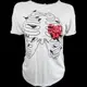 國際知名設計師品牌Vera Wang王薇薇灰色Princess系列亮片 小鳥 網紗短袖T恤