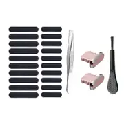 Phone Speaker Dustproof Stickers Protector Kit for iPhone-Rose Gold