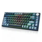 Wireless Mechanical Keyboard with Volume Knob,75% Percent Gaming Keyboard,RGB...