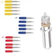 15PCS 30° 45° 60° Cutting Blade & Roland Vinyl Cutter Plotter Blade Holder Base