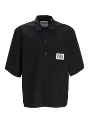 Barcode poplin shirt CM43,CM41 Black