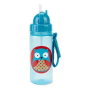 Zoo PP Straw Bottle 390ml - Owl