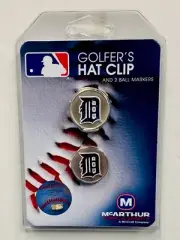 MLB Detroit Tigers Golfer's Hat Clip and 2 Ball Markers