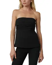 Joe's Jeans The Lara Strapless Pleated Top