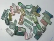 Natural Tourmaline Multicolour Crystal’s From Afghanistan Weight :26.95 Carats