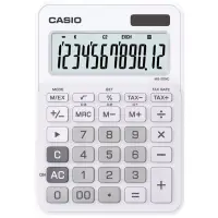 在飛比找Yahoo奇摩購物中心優惠-CASIO 12位數時尚多彩桌上型計算機(MS-20NC-W